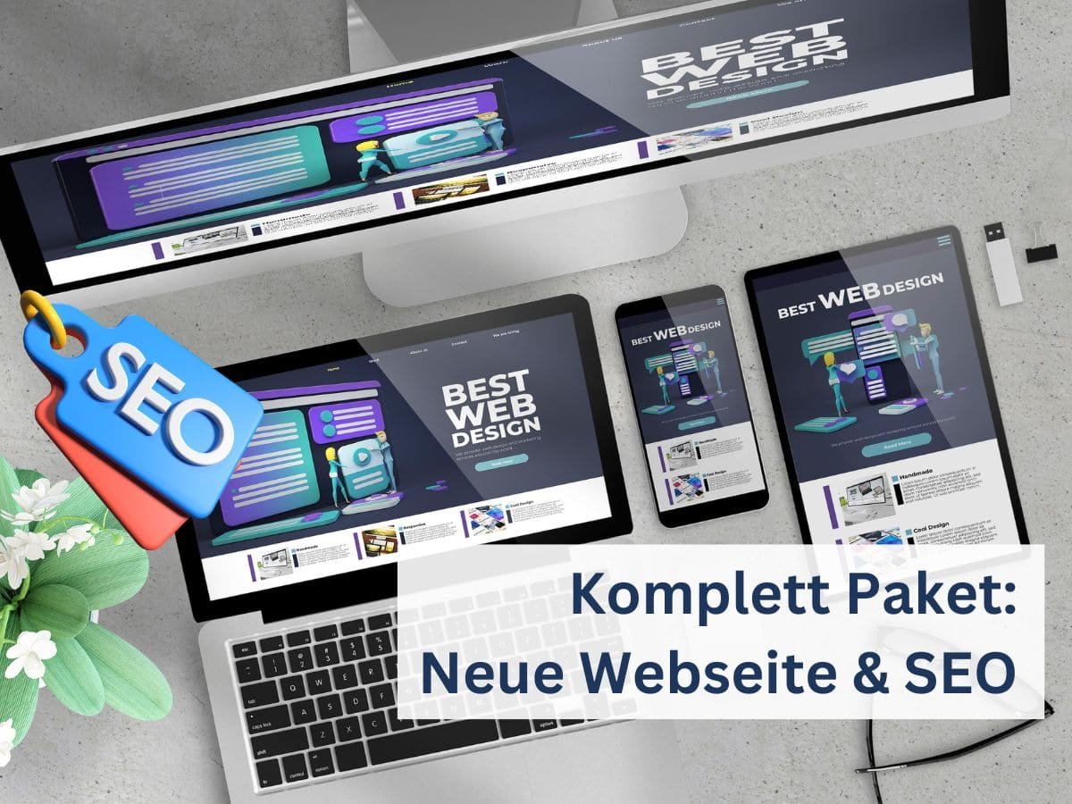 All-in-One Webpaket - Jetzt durchstarten! neue webseite plus seo komplett paket