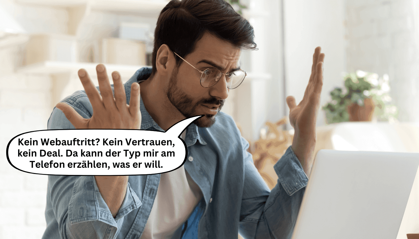 Fehlende Online-Präsenz